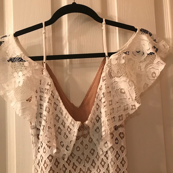 WAYF White/Nude Lace Dress from Nordstrom - Picture 4 of 8